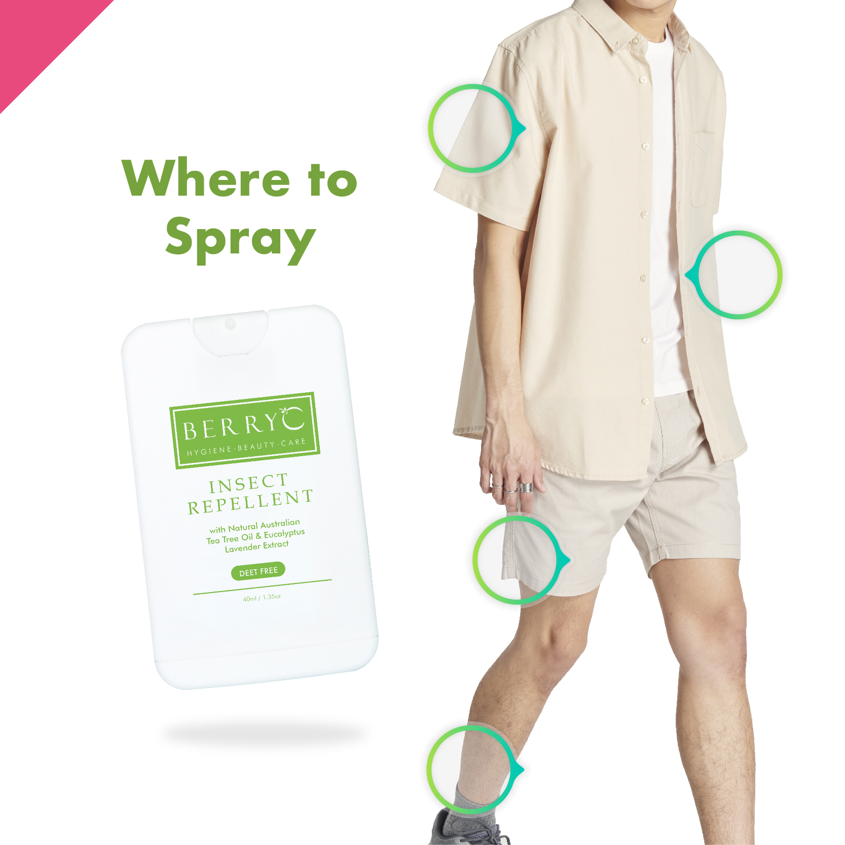 BerryC Insect Repellent Spray 40ml – BerryC