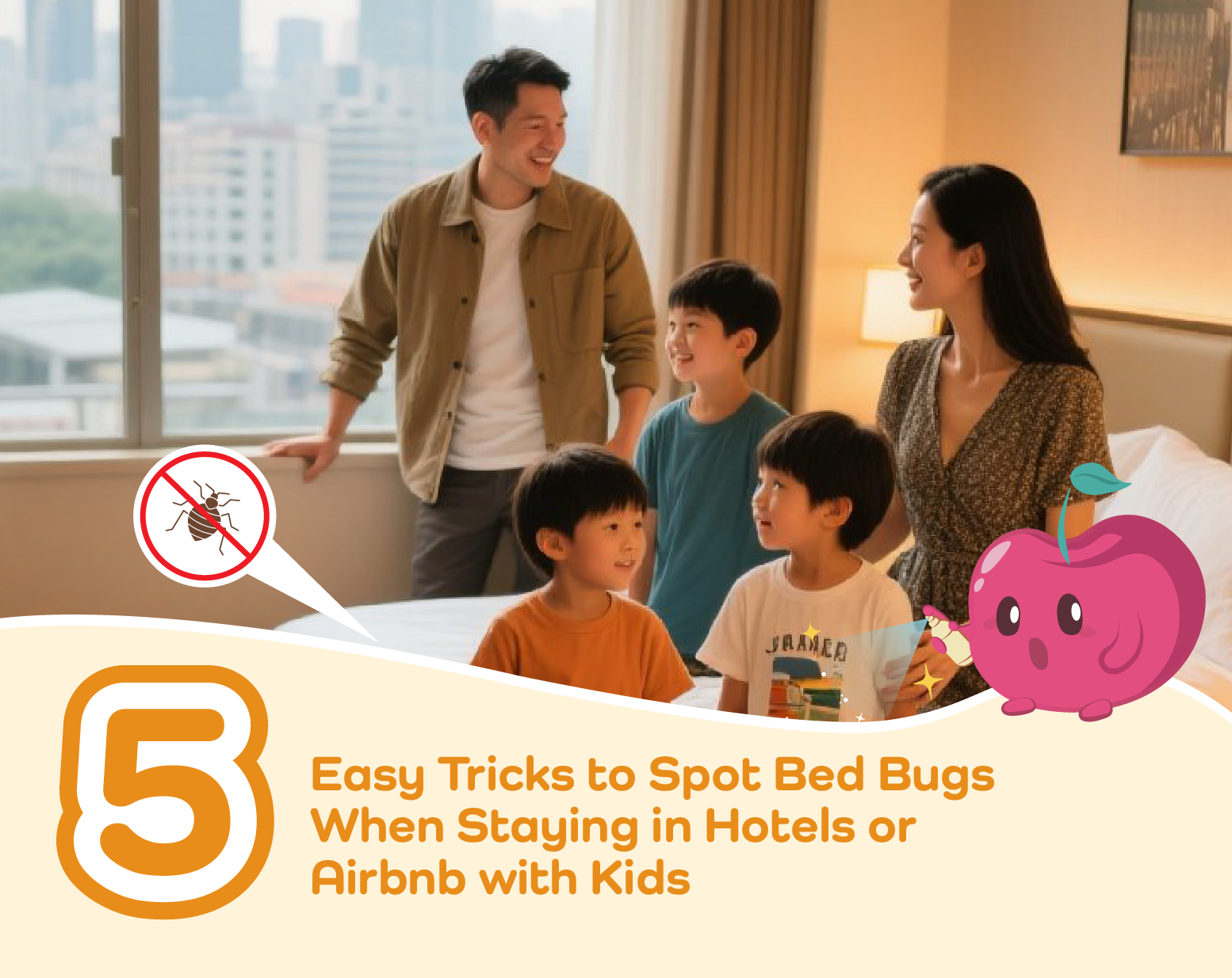 5 Easy Tricks to Spot Bed Bugs When Staying in Hotels or Airbnb with Kids